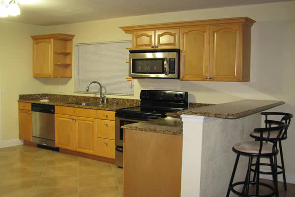 Solid Wood "Maple" Cabinets - Granite Counters